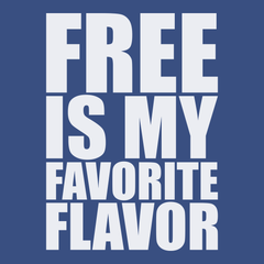 Free Is My Favorite Flavor T-Shirt BLUE