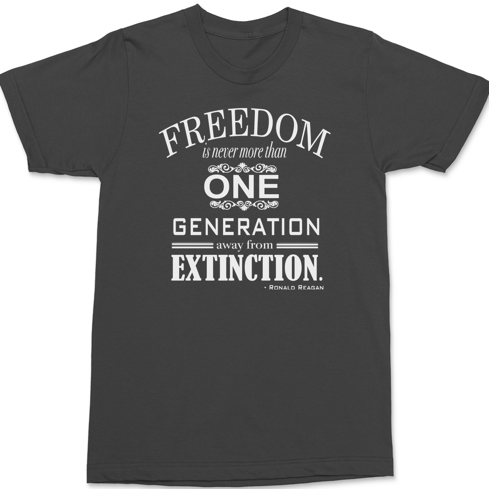 Freedom Extinction T-Shirt CHARCOAL