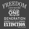 Freedom Extinction T-Shirt CHARCOAL