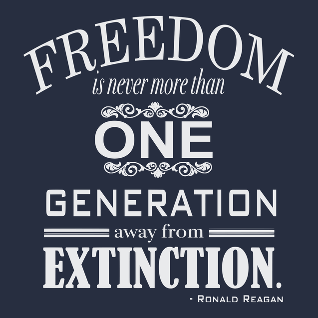 Freedom Extinction T-Shirt Navy