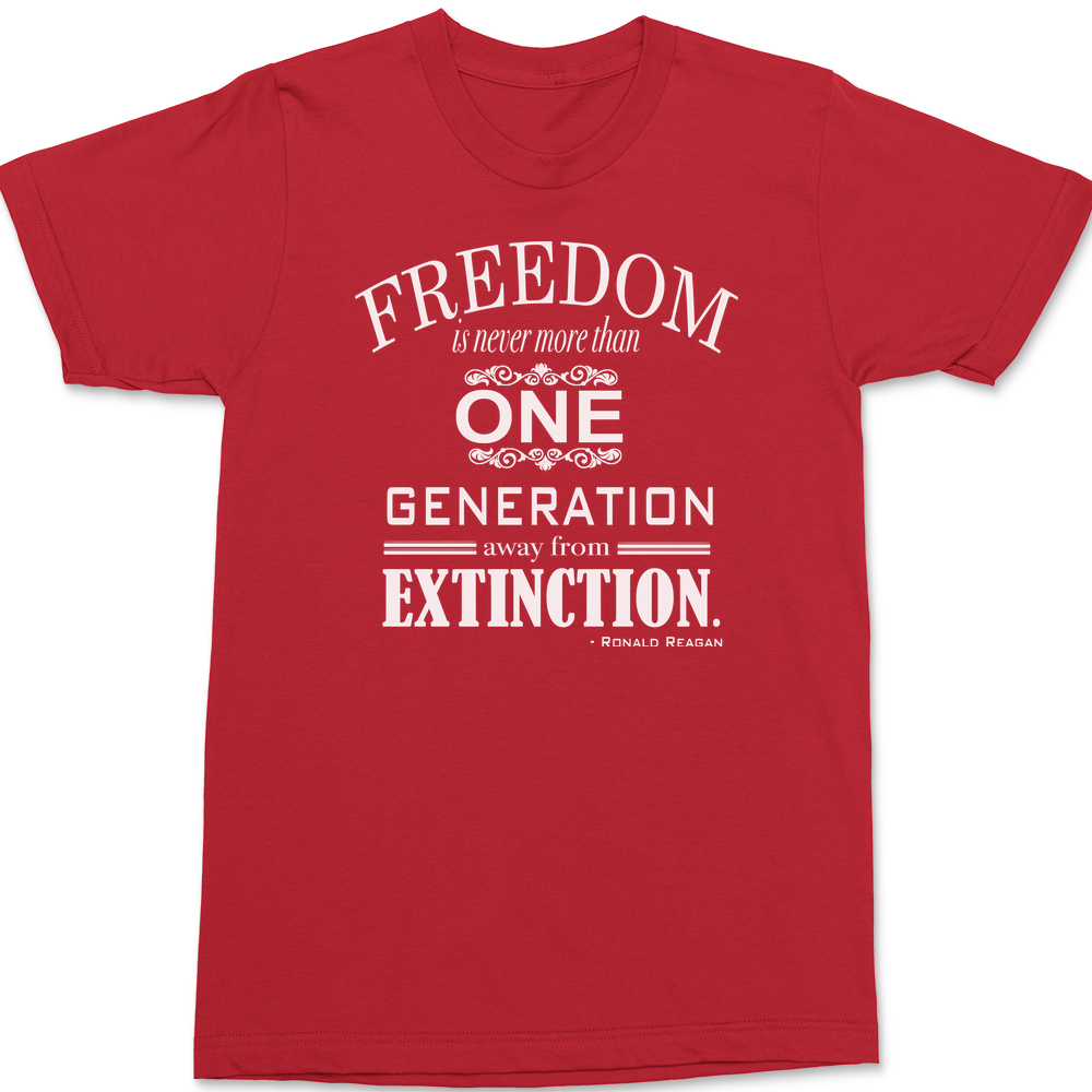 Freedom Extinction T-Shirt RED
