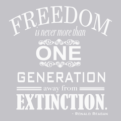 Freedom Extinction T-Shirt SILVER
