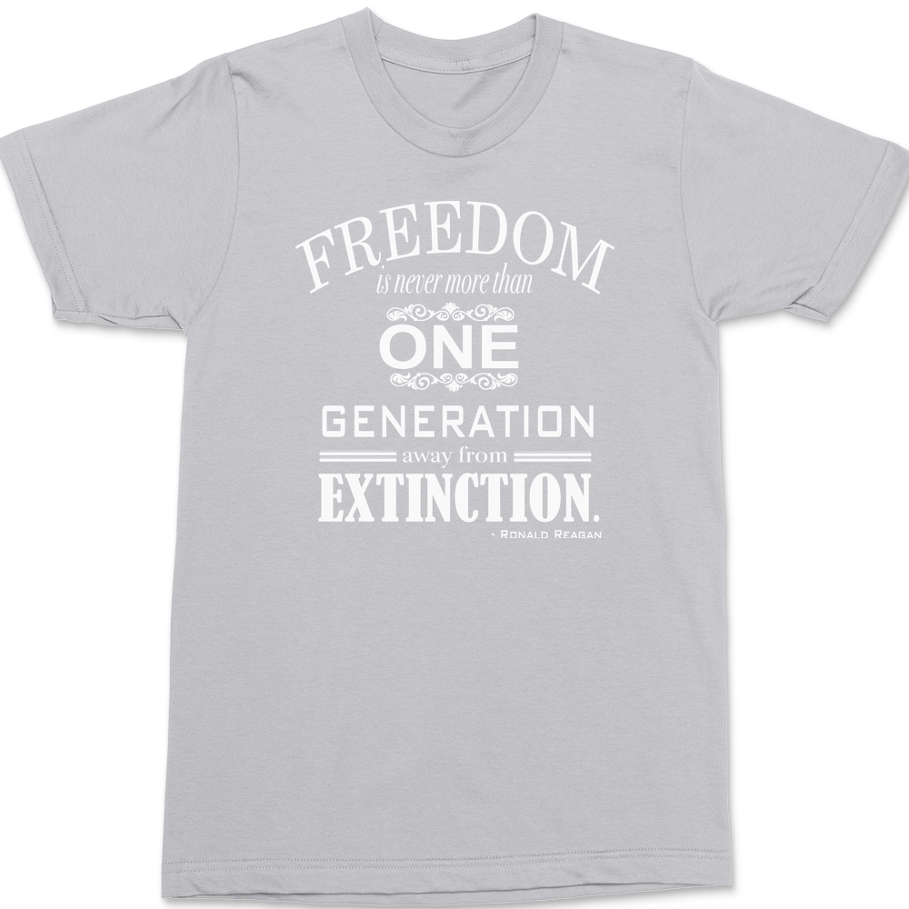Freedom Extinction T-Shirt SILVER
