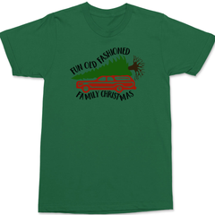 Fun Old-Fashioned Christmas T-Shirt GREEN