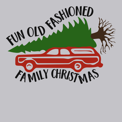 Fun Old-Fashioned Christmas T-Shirt SILVER