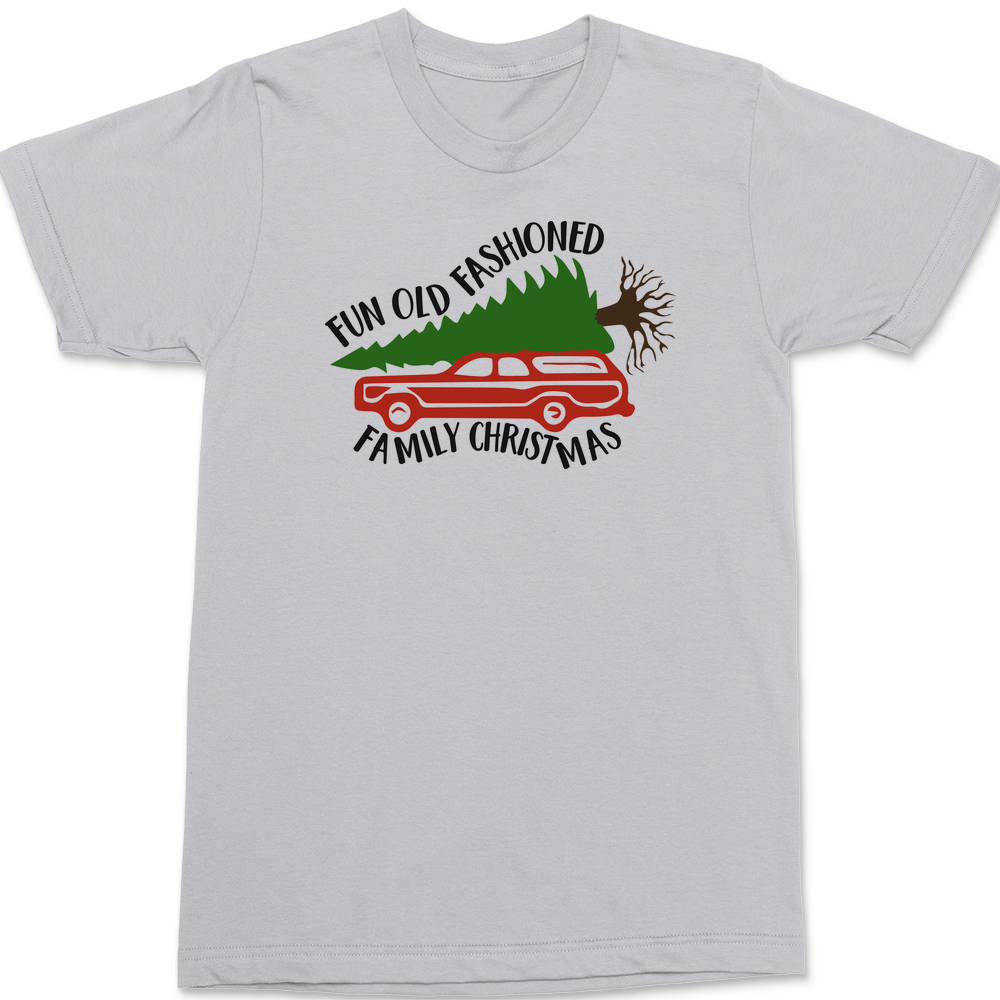 Fun Old-Fashioned Christmas T-Shirt SILVER