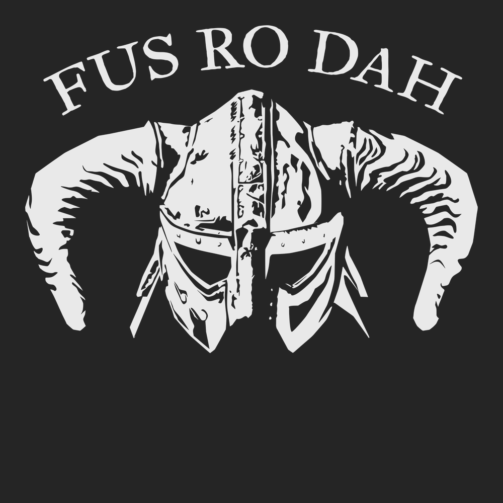 Fus Ro Dah T-Shirt BLACK