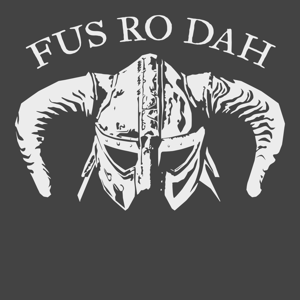 Fus Ro Dah T-Shirt CHARCOAL
