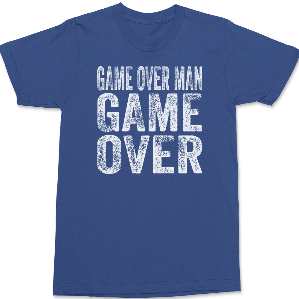 Game Over Man Game Over T-Shirt BLUE