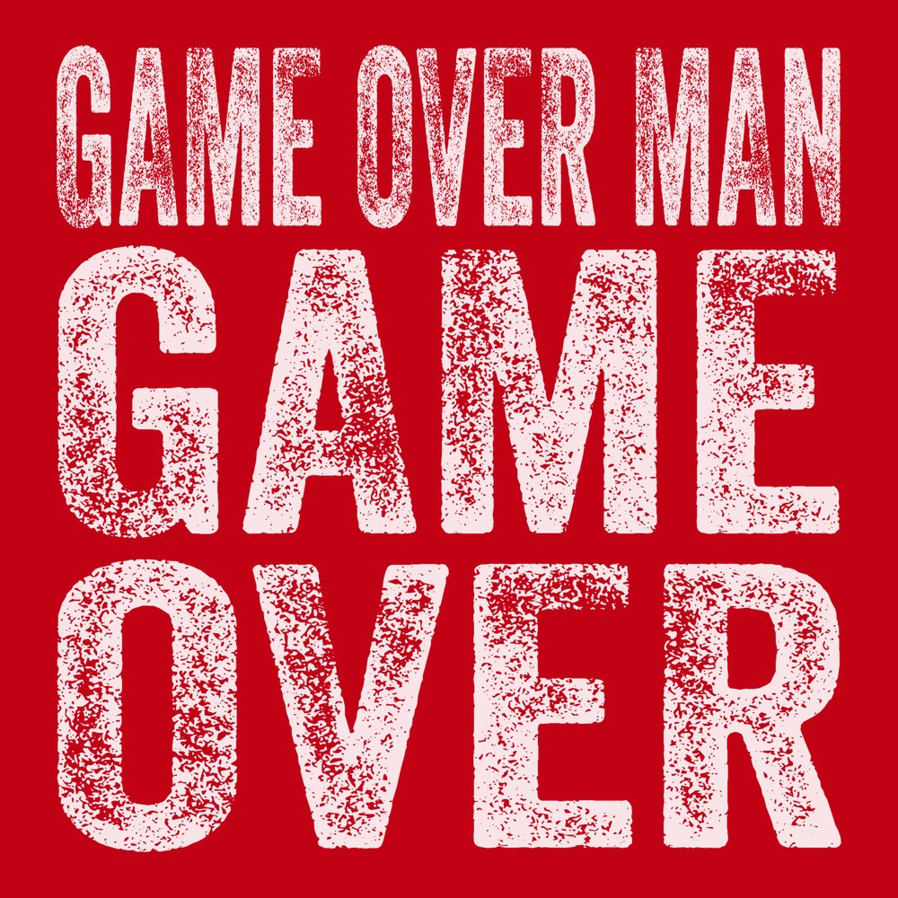 Game Over Man Game Over T-Shirt RED