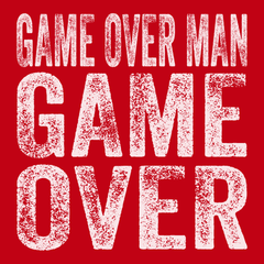Game Over Man Game Over T-Shirt RED