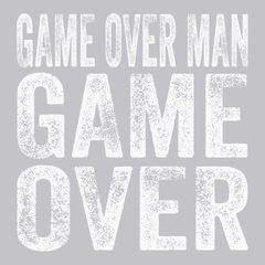 Game Over Man Game Over T-Shirt SILVER