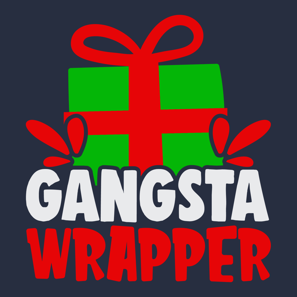 Gangsta Wrapper T-Shirt Navy