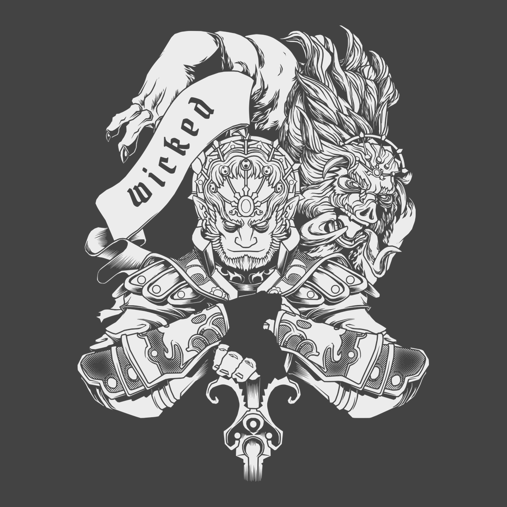 Ganondorf Wicked T-Shirt CHARCOAL