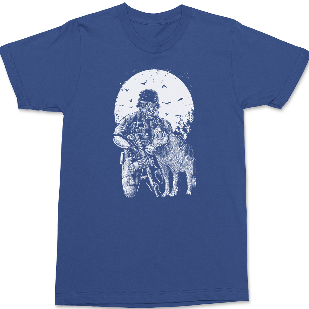 Gasmask Trooper T-Shirt BLUE