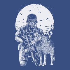 Gasmask Trooper T-Shirt BLUE