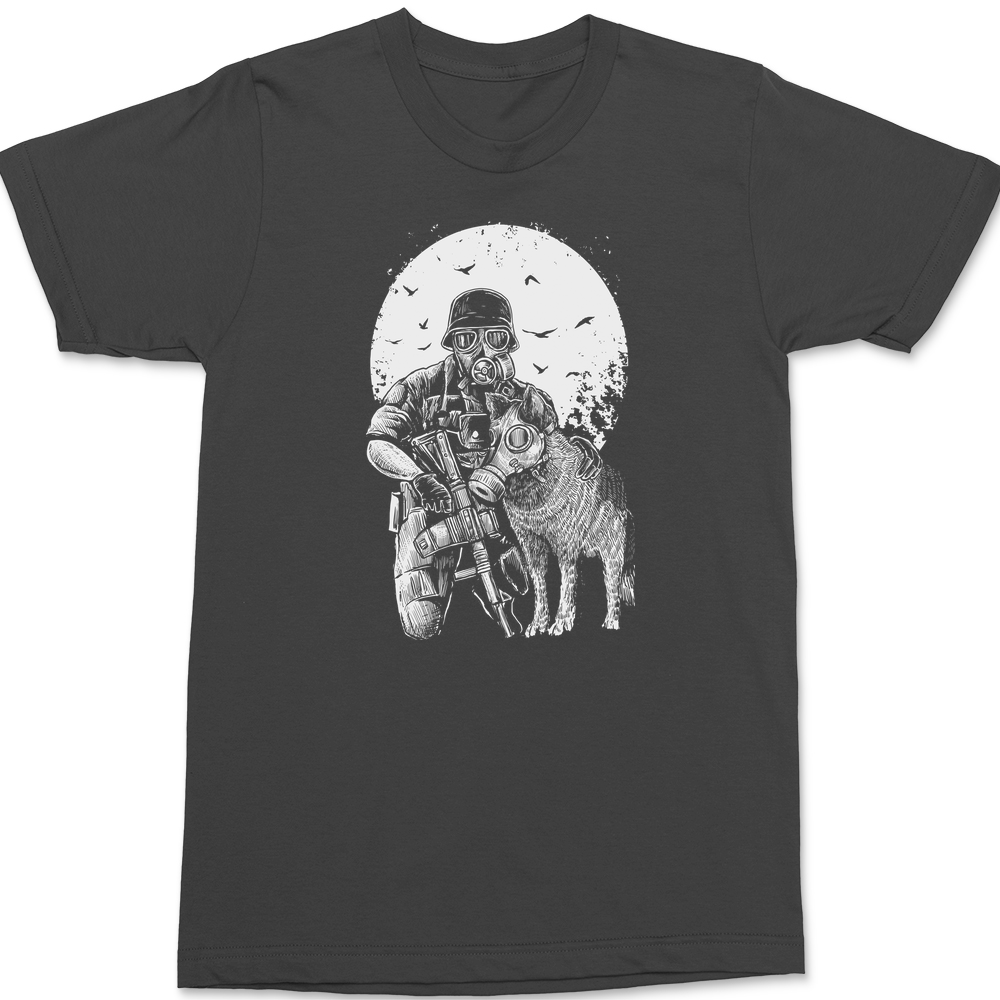 Gasmask Trooper T-Shirt CHARCOAL