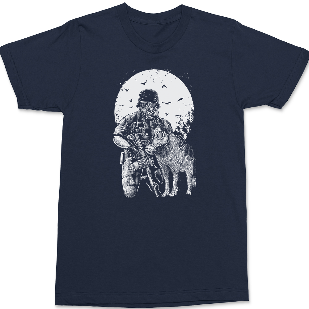 Gasmask Trooper T-Shirt NAVY
