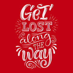 Get Lost Along The Way T-Shirt RED
