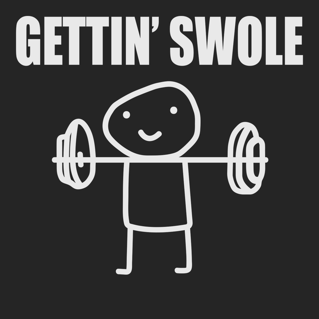 Gettin Swole T-Shirt BLACK