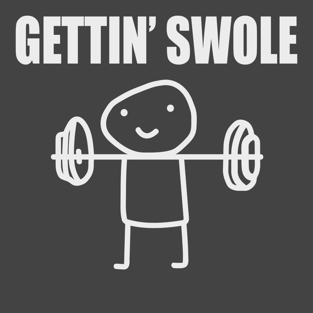 Gettin Swole T-Shirt CHARCOAL