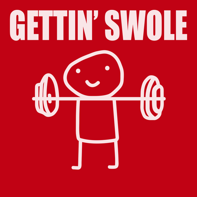 Gettin Swole T-Shirt RED