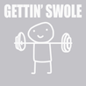 Gettin Swole T-Shirt SILVER