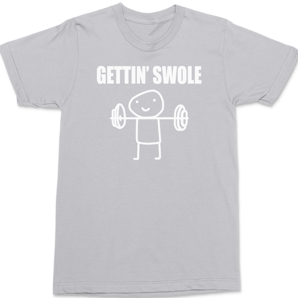 Gettin Swole T-Shirt SILVER