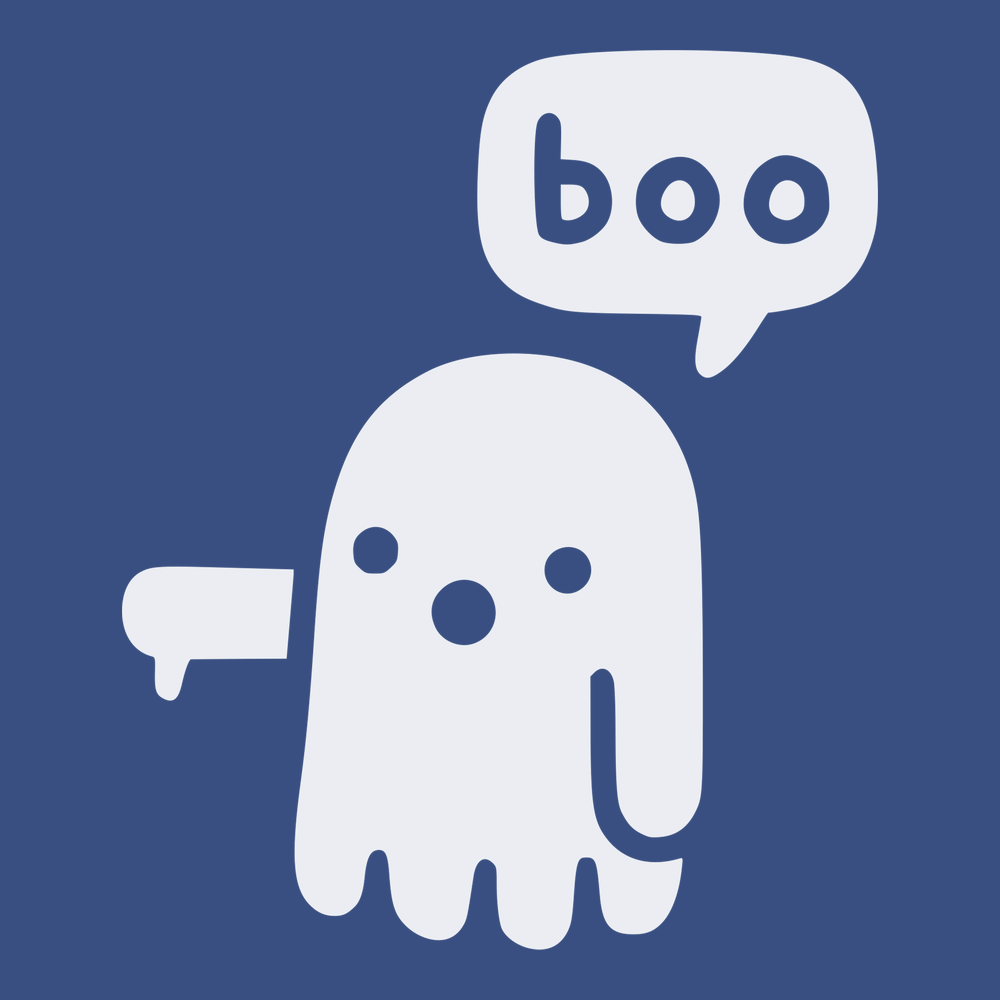 Ghost Says Boo T-Shirt BLUE