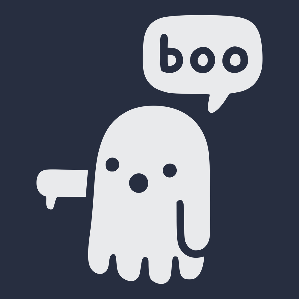 Ghost Says Boo T-Shirt NAVY