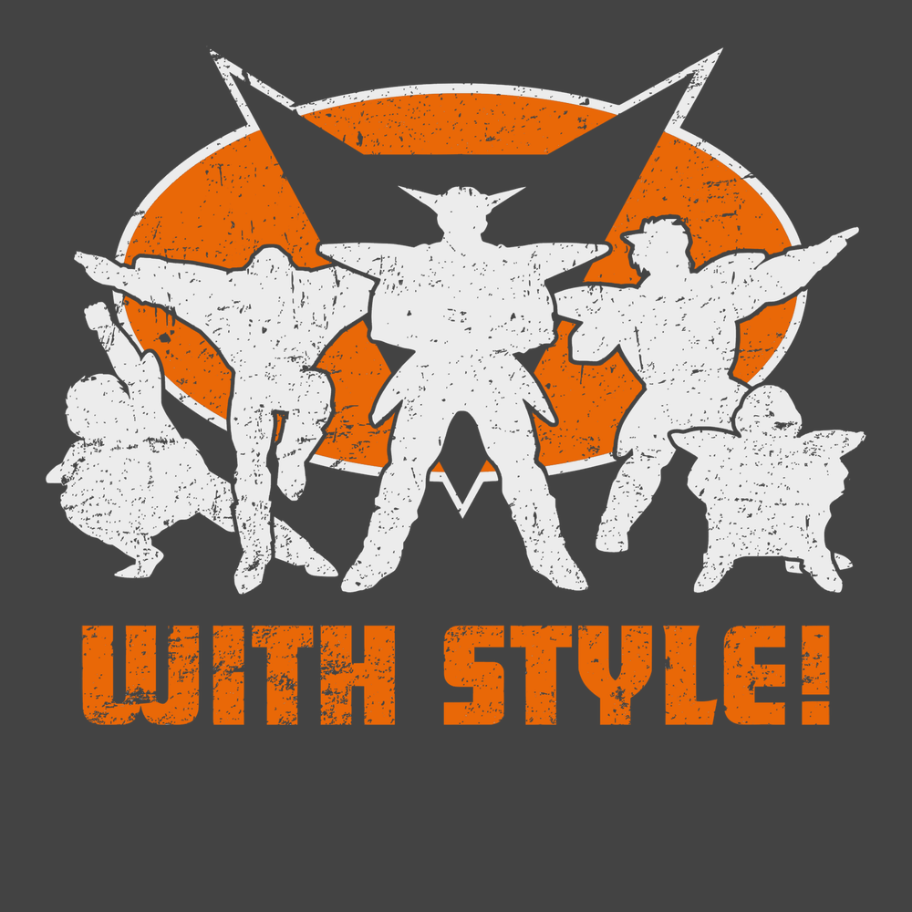 Ginyu Force With Style T-Shirt CHARCOAL