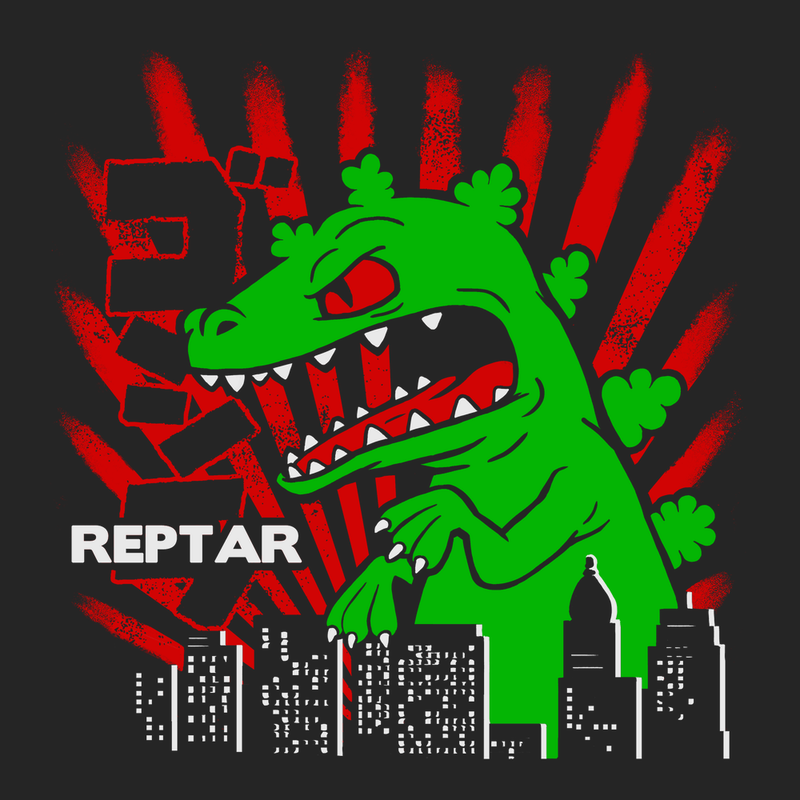 Godzilla Reptar T-Shirt BLACK