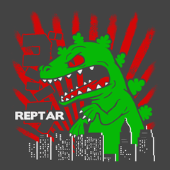 Godzilla Reptar T-Shirt CHARCOAL