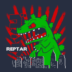 Godzilla Reptar T-Shirt NAVY