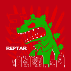 Godzilla Reptar T-Shirt RED