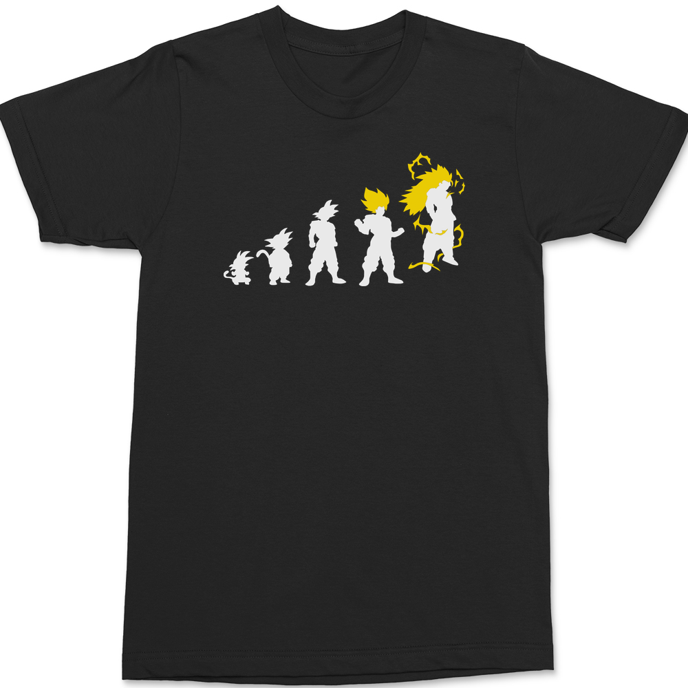 Goku Evolution T-Shirt BLACK