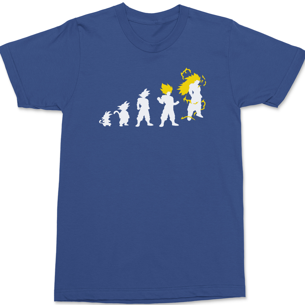 Goku Evolution T-Shirt BLUE