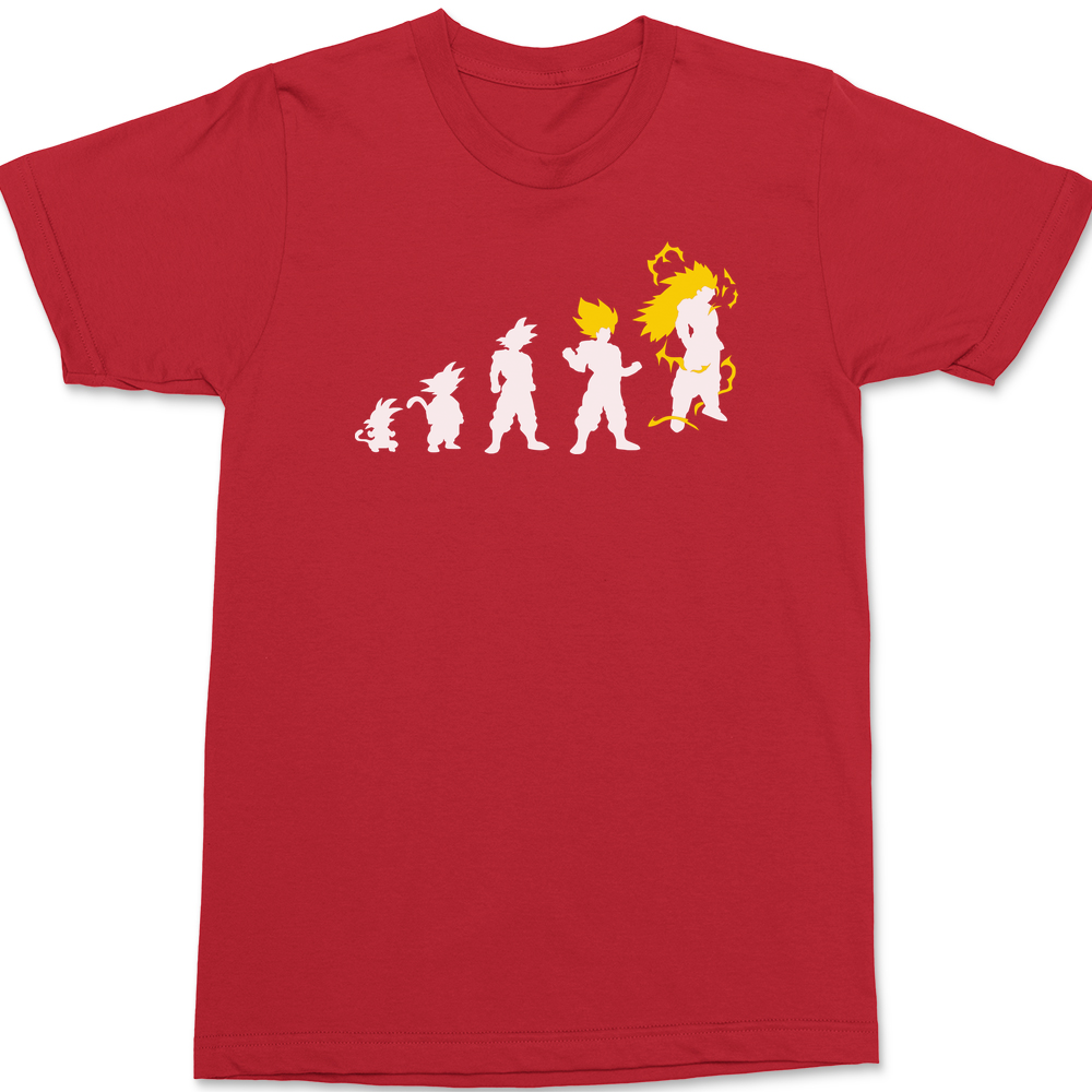 Goku Evolution T-Shirt RED