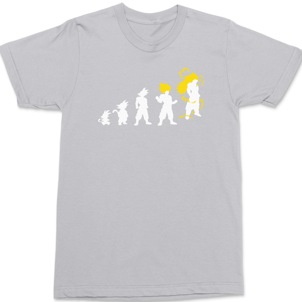 Goku Evolution T-Shirt SILVER