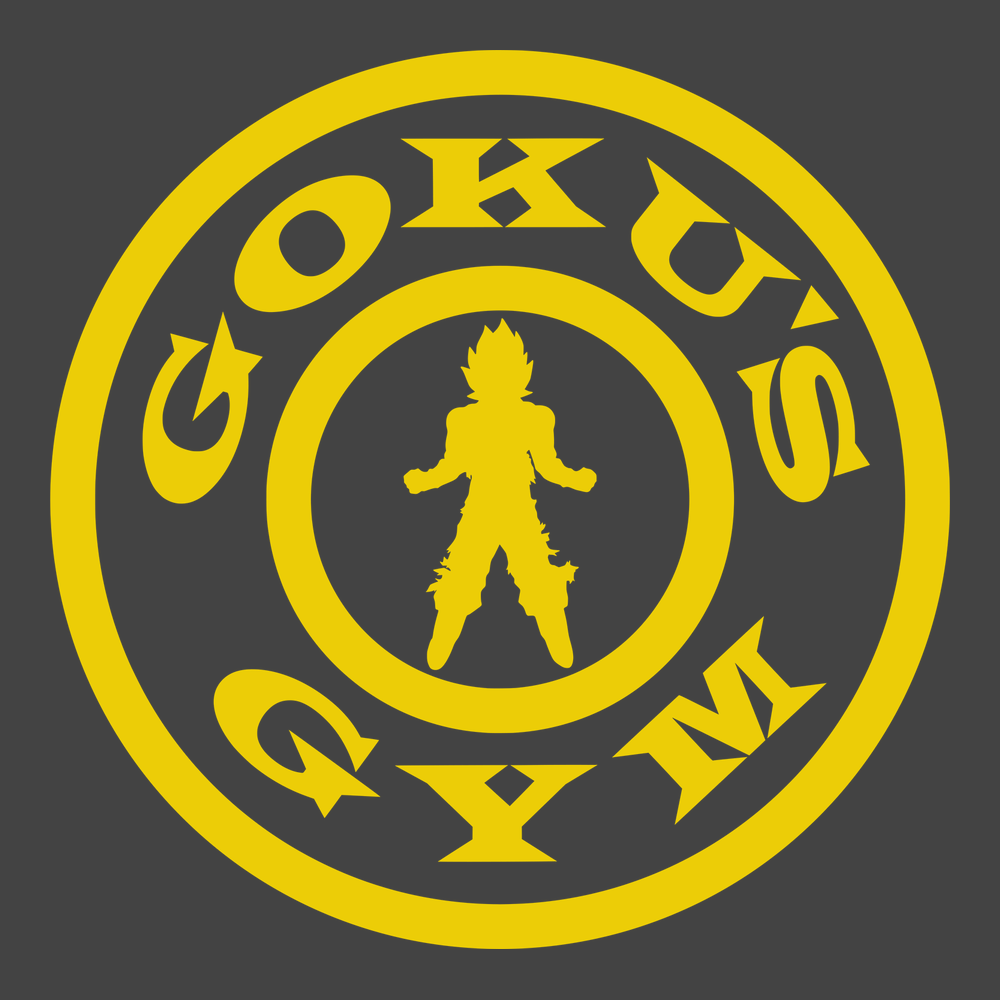 Goku's Gym T-Shirt CHARCOAL
