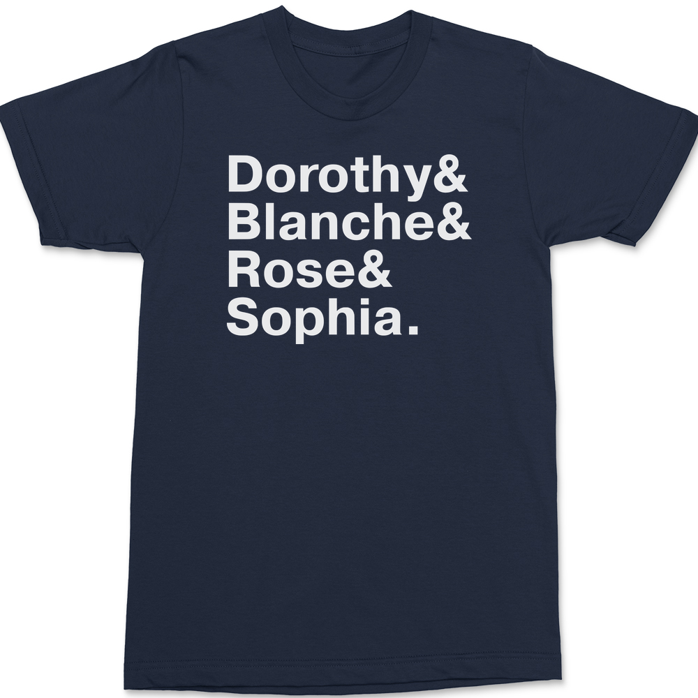 Golden Girls Names T-Shirt NAVY