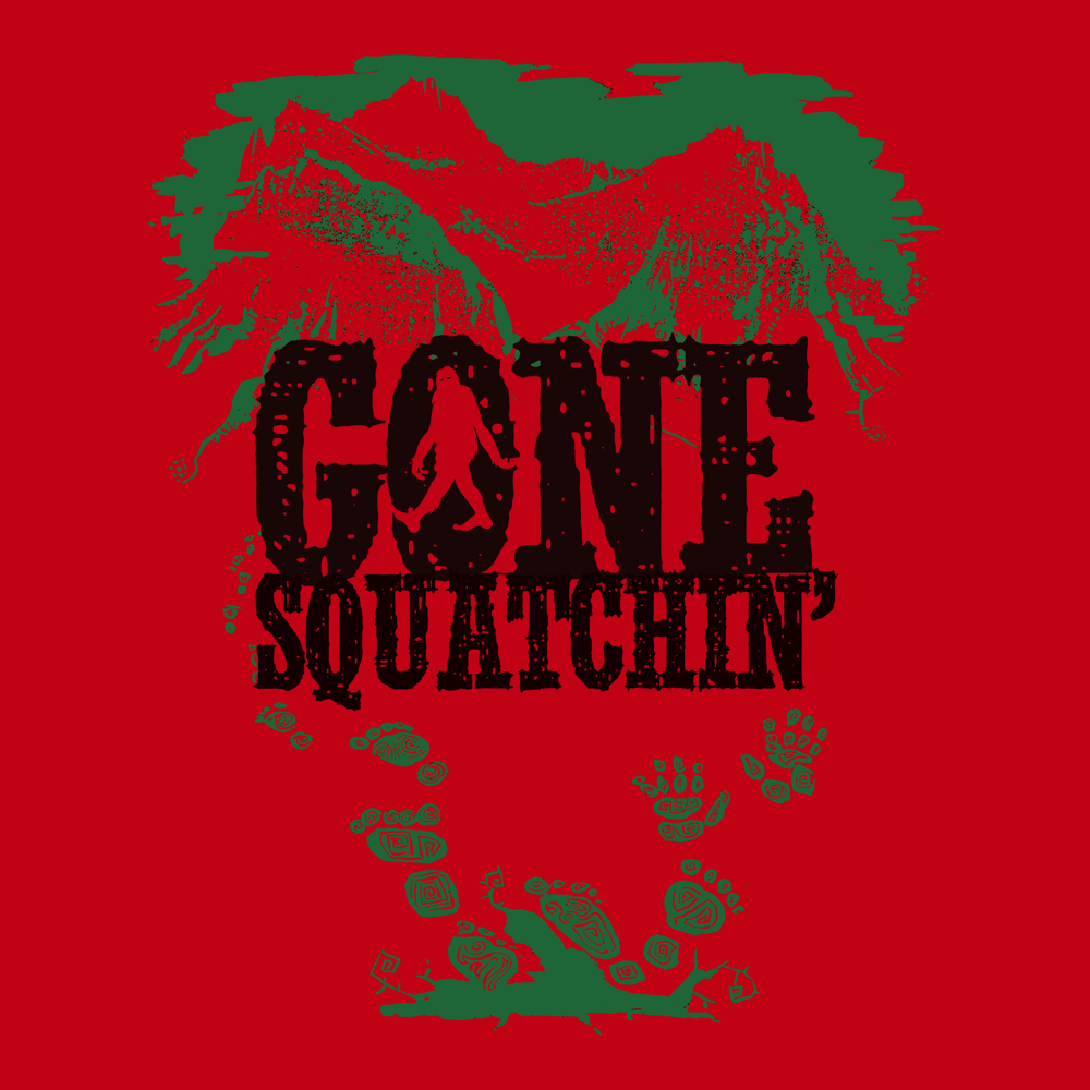 Gone Squatchin T-Shirt RED
