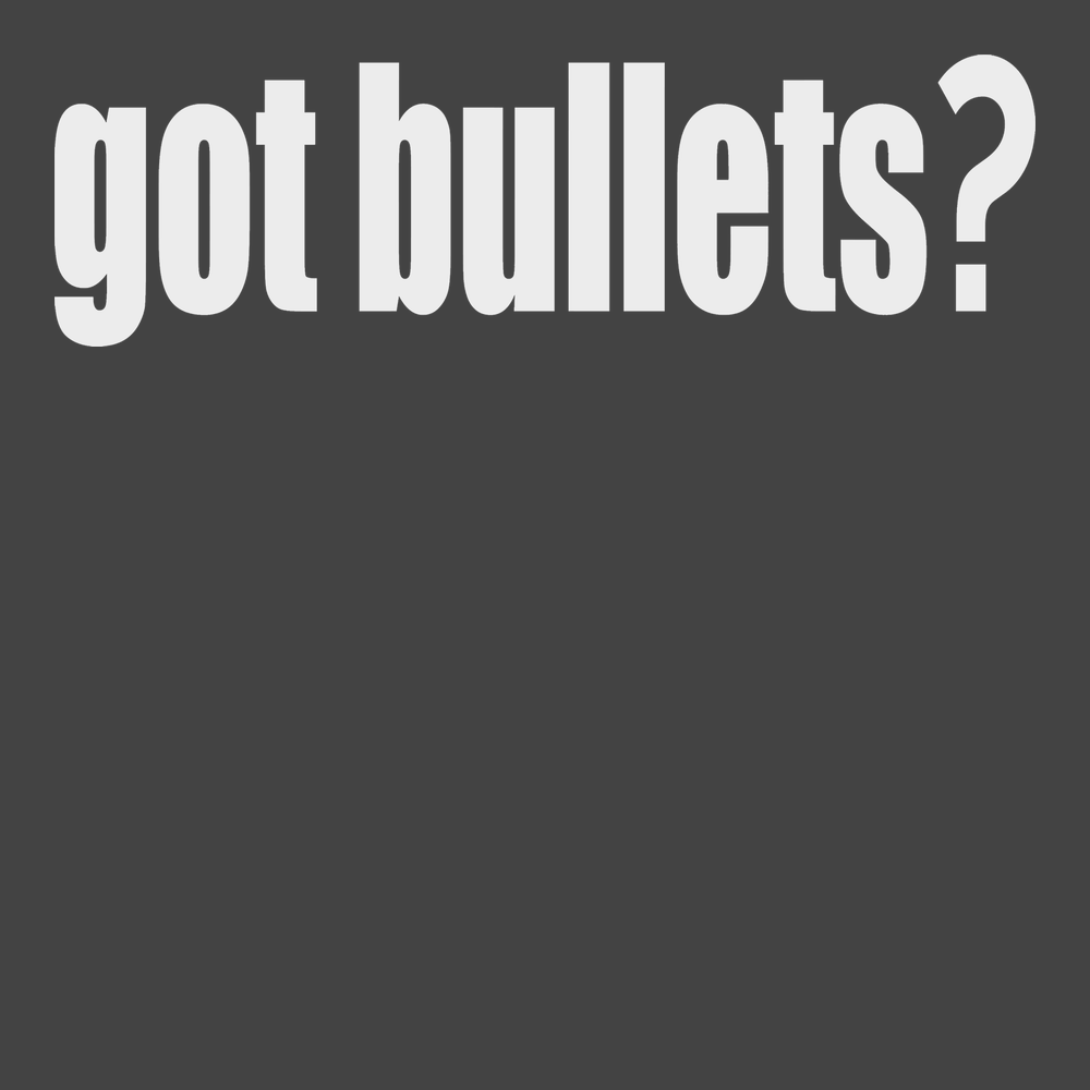 Got Bullets T-Shirt CHARCOAL