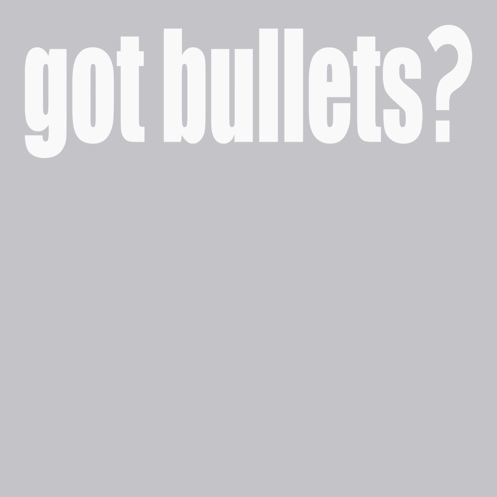 Got Bullets T-Shirt SILVER