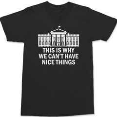 Government This Is Why We Can't Have Nice Things T-Shirt BLACK