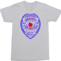 Gravity It's The Law T-Shirt SILVER