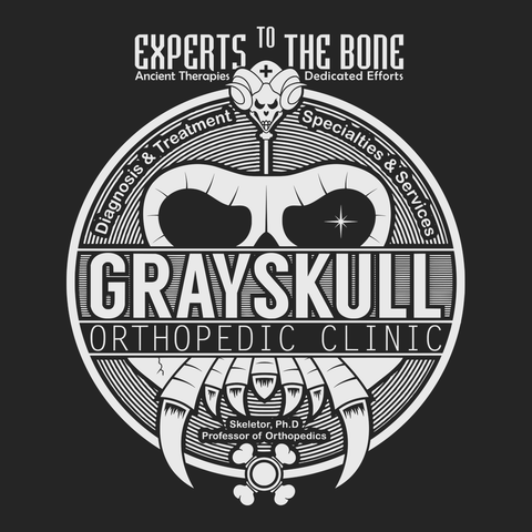 Grayskull Orthopedic Clinic T-Shirt BLACK