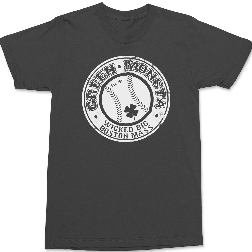 Green Monsta Wicked Big T-Shirt CHARCOAL