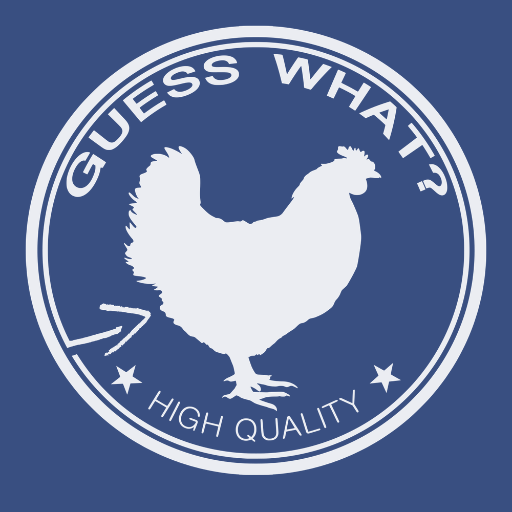 Guess What Chicken Butt T-Shirt BLUE