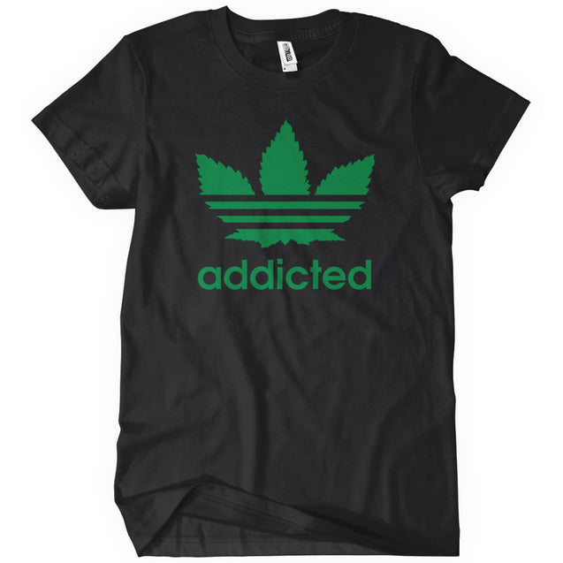 Addicted Marijuana 420 T-Shirt - Textual Tees